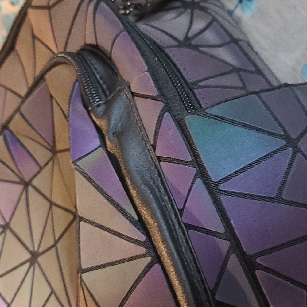 NWT Holographic Rave Backpack - Picture 2 of 5